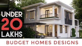 Budget homes Under 20 Lakhs  Home designs  Vishnu Ravindran  V designs [upl. by Bert735]