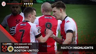 Match Highlights Harriers 12 Boston United 120119 [upl. by Wynnie]