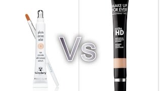 Sisley Phyto Cernes Eclat Vs Make Up for Ever Ultra HD concealer [upl. by Pease]