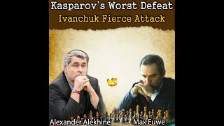 Ivanchuk vs Kasparov 1991  His Worst Defeat ever [upl. by Natsrik]