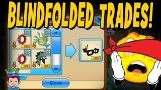 WOOPS BLINDFOLDED TRADES ON ANIMAL JAM  NOT A GREAT IDEA [upl. by Ellatsyrc]