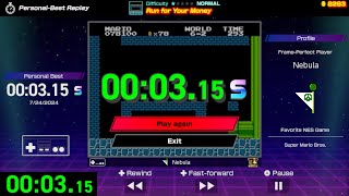 WR NWC NES Edition Run for Your Money Speedrun in 315 [upl. by Rotman]