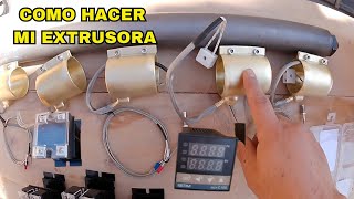 Como construir una extrusora COMPONENTES electricos [upl. by Esirec]