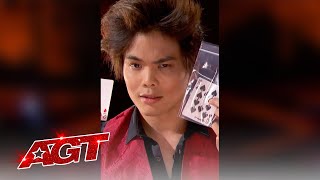 Shin Lim  AMAZING AGT Magic  Shorts [upl. by Anneg771]