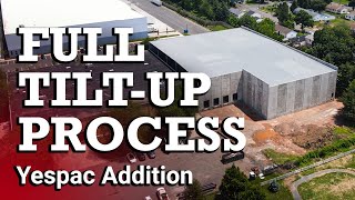 TiltUp Construction Full Process  Yespac Addition [upl. by Holey448]