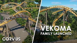 VEKOMA FAMILY LAUNCHED  Voyagers Adventure Ep5  Planet Coaster [upl. by Kerk]