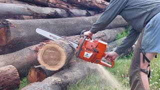 Pauls ported g395xp farmertec chainsaws big bore ready to go HOME [upl. by Adnolor435]