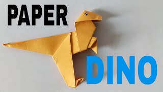 How To Make an Easy Origami Dinosaur [upl. by Einon]