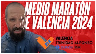 ¡MEDIO MARATÓN DE VALENCIA 2024 Más difícil de lo que pensaba [upl. by Ellenet]