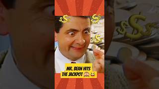 Mr Bean Hits the Jackpot 🙈😆 comedyshorts humorshorts funnyshorts jackpot games [upl. by Anirod]