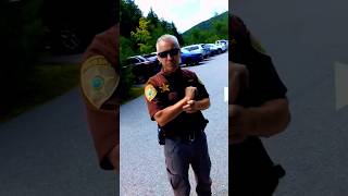 Cop Doesnt Like Harleys Parking On Grass  ​⁠FullThrottleJunkie motorcycle police cop [upl. by Narayan]