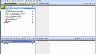 2011 MAXQDA 10 und MAXQDA 11 Dokumente einfügen und verwalten [upl. by Notle]