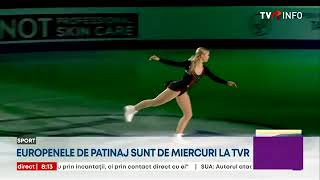 Europenele de Patinaj Artistic sunt de miercuri la TVR [upl. by Nylatsyrc673]