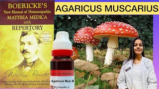 Agaricus homeopathic mother tincture boerickes materia medica [upl. by Ordnasil]