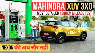 2024 Mahindra XUV 3XO Most Detailed Mileage Test amp Review  ये बनेगी No1 SUV [upl. by Ahsekram]