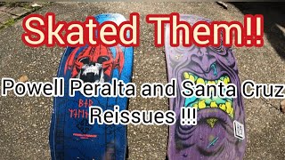 Powell Peralta vs Santa Cruz Skateboards Reissue Old School Skater [upl. by Haronid]