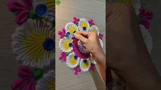 Rangoli designs for diwali simple and easy rangolidesign diwalirangoli shorts [upl. by Wolfie]