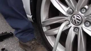 Using your VW Tire Jack  Volkswagen How To [upl. by Milburr]