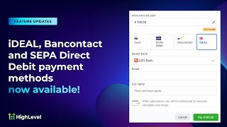 iDEAL Bancontact and SEPA Direct Debit payment methods now available [upl. by Amund]