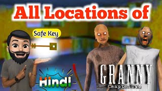 all locations of safe key in Granny chapter 2  all places of safe key in Granny chapter 2 [upl. by Gabriela]