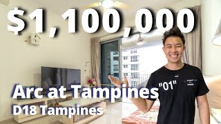 Dual Balcony Pool View 3 Bedder Arc at Tampines Condo only 11M D18 Singapore Condo Home Tour Ep77 [upl. by Notsgnal]