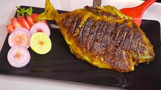 Tawa Pomfret  Pomfret Fry Recipe  Fish Fry Indian Style  Fish Recipes  Fish Fry Recipe [upl. by Entirb]