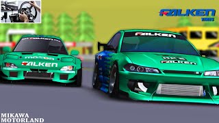 RX7 amp S15 Falken Tires Drift Through Mikawa Motorland  FR Legends [upl. by Cassiani]