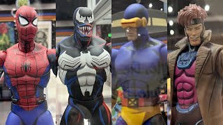 New Spiderman Venom xmen action figures on display sdcc 2024 by Mondo [upl. by Coryden]