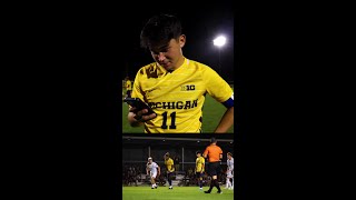 Bryce Blevins PK Goal vs Penn State Reaction  Michigan Soccer [upl. by Allicirp798]