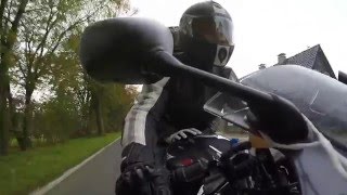 Yamaha YZFR6 rn09 Beschleunigung acceleration Fahrt crusing ride Tacho speedo GoPro Hero 4 Silver [upl. by Azerila965]