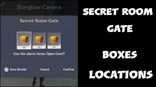 where to find the 3 boxes in Genshin impactPrincesspriest amp scribe boxes Locations\Secret room [upl. by Enitsirhc]