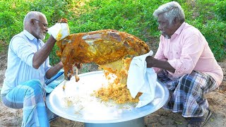 BRIYANI INSIDE THE GOAT  VILLATIC FOODS [upl. by Adnirol]