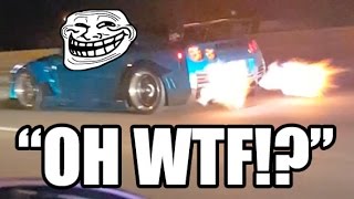 EPIC TROLL  Nissan GTR Flyby [upl. by Arakal204]