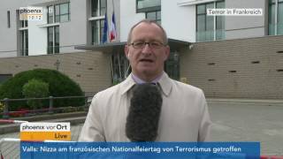 Anschlag in Nizza Erhard Scherfer zu Reaktionen aus Berlin am 15072016 [upl. by Htiekal654]