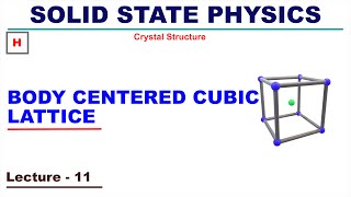 Body Centred Cubic Lattice  Crystal Structure [upl. by Mina]