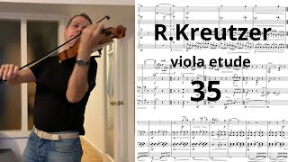 RKreutzer Nr 35 📕violin amp viola etude  a little slower [upl. by Auqeenwahs775]