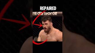 ‼️ 👺during a match the fighter repaired his broken nose using his hand PewDiePie boxing ufc mma [upl. by Royd]