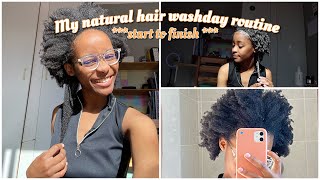 Natural hair washday routine 4c hair start to finish [upl. by Eula]