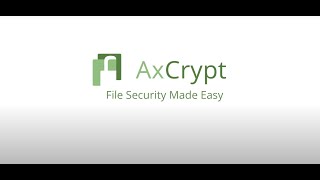 AxCrypt  How to Install and Set up your AxCrypt ID [upl. by Ennaeirb368]