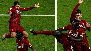 Roberto Firmino celebration with sadio mane copying them Liverpool Sadiomane Firmino [upl. by Bard362]