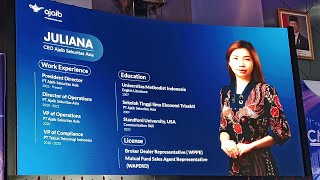 CEO Ajaib Sekuritas Asia JULIANA Narsum di CMSE  Capital Market Summit amp Expo 2024 di BEI [upl. by Atikat]