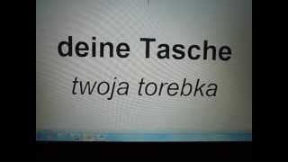 Niemiecki dla początkujących  zaimki dzierżawcze rodzaj żeński [upl. by Armmat946]
