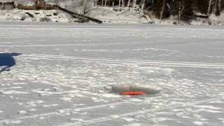 Ice Fishing On Whitson Lake 2010 [upl. by Nonrev]