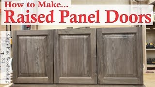 34  Learn How to Make RAISED PANEL DOORS With solid wood easy step by step [upl. by Uyerta]