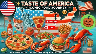 🇺🇸🍔 quotA Foodies Journey Through Iconic American Dishes From NYC Pizza to Southern BBQquot 🍕🥩 [upl. by Tareyn]