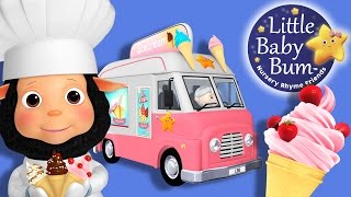 Ice Cream Song  Nursery Rhymes for Babies by LittleBabyBum  ABCs and 123s [upl. by Eylrac]