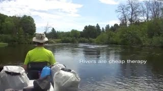 Upper Manistee River Canoe Trip  Chippewa Landing Canoe Livery [upl. by Annatsirhc]