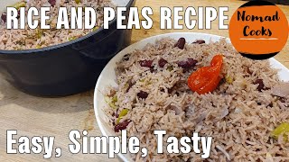 How to make The Best Jamaican Style Rice and Peas Recipe  Taste of the Caribbean [upl. by Oyek]