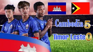 Cambodia Vs Timor Leste 50 cambodia sports football timorleste [upl. by Gregorius]