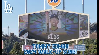 2024 TOMMY EDMAN LIVE PLAYOFF WALKUP SONG  2024 Dodgers Postseason Baseball [upl. by Doughman]